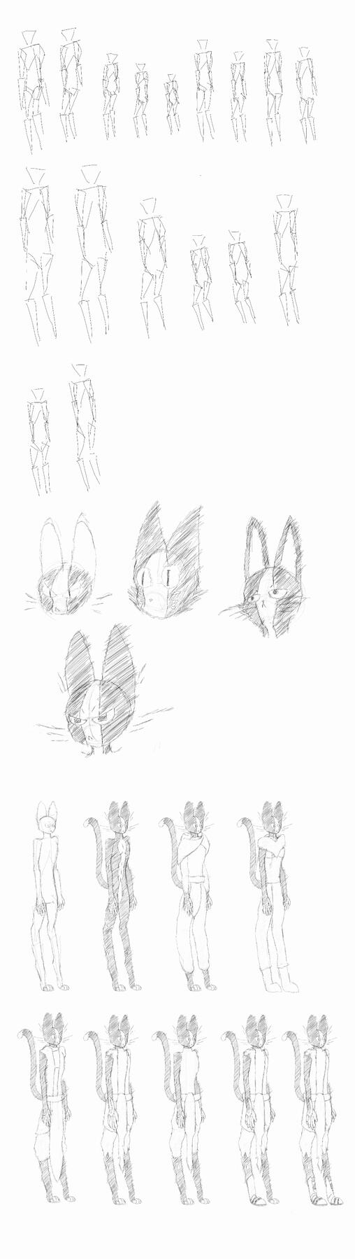 Iterative concept sketching of a character named Nazar.
