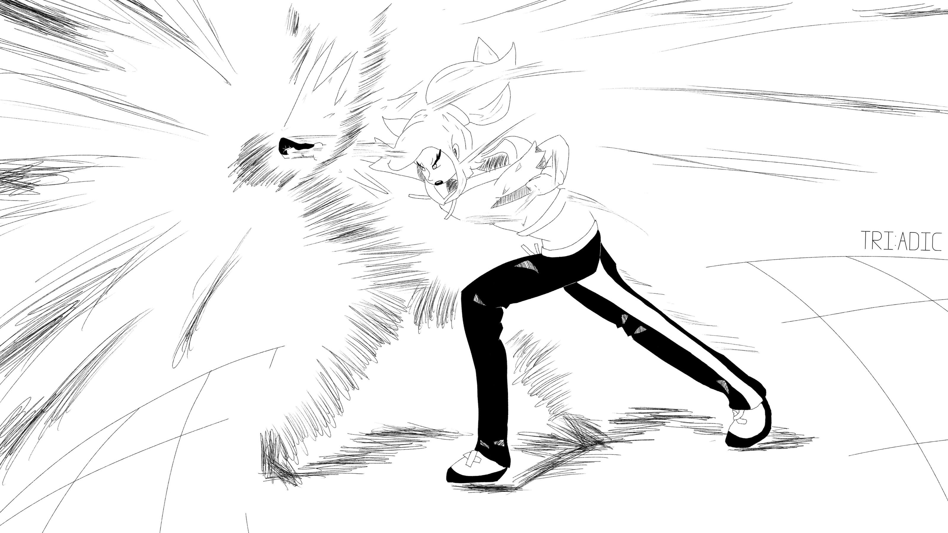 Illustration of an original character in a manga style.